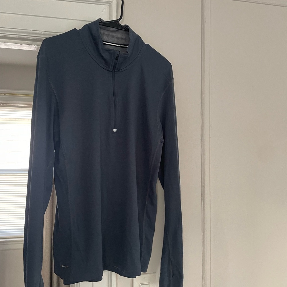 Nike running Dark Blue Long Sleeve Pullover